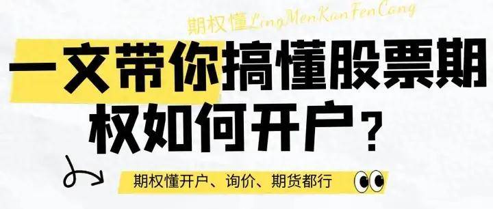 一文带你搞懂股票期权如何开户<strong></p>
<p>股票网上开户</strong>？