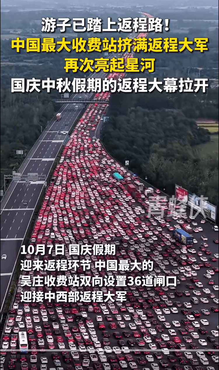 国庆返程高峰特写：全国最大收费站亮起“星河”<strong></p>
<p>加密货币价格</strong>，“后备箱母爱大赛”又来了