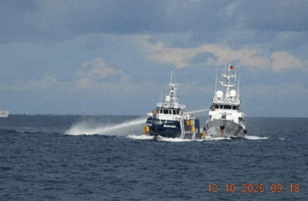 南海爆发激烈对峙<strong></p>
<p>区块链</strong>，菲方主力舰高速飙船，迎头撞上中国海警艇