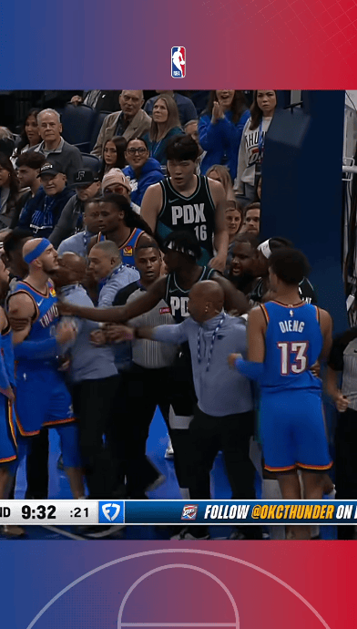 杨瀚森迎来NBA生涯首个三分，以26分的生涯总得分超越周琦，赛场劝架被赞“情绪稳定”